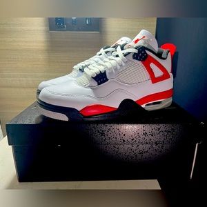NEW Nike Air Jordan 4 Retro Red Cement DH6927-161 Men's Size 11 Sneakers Shoes